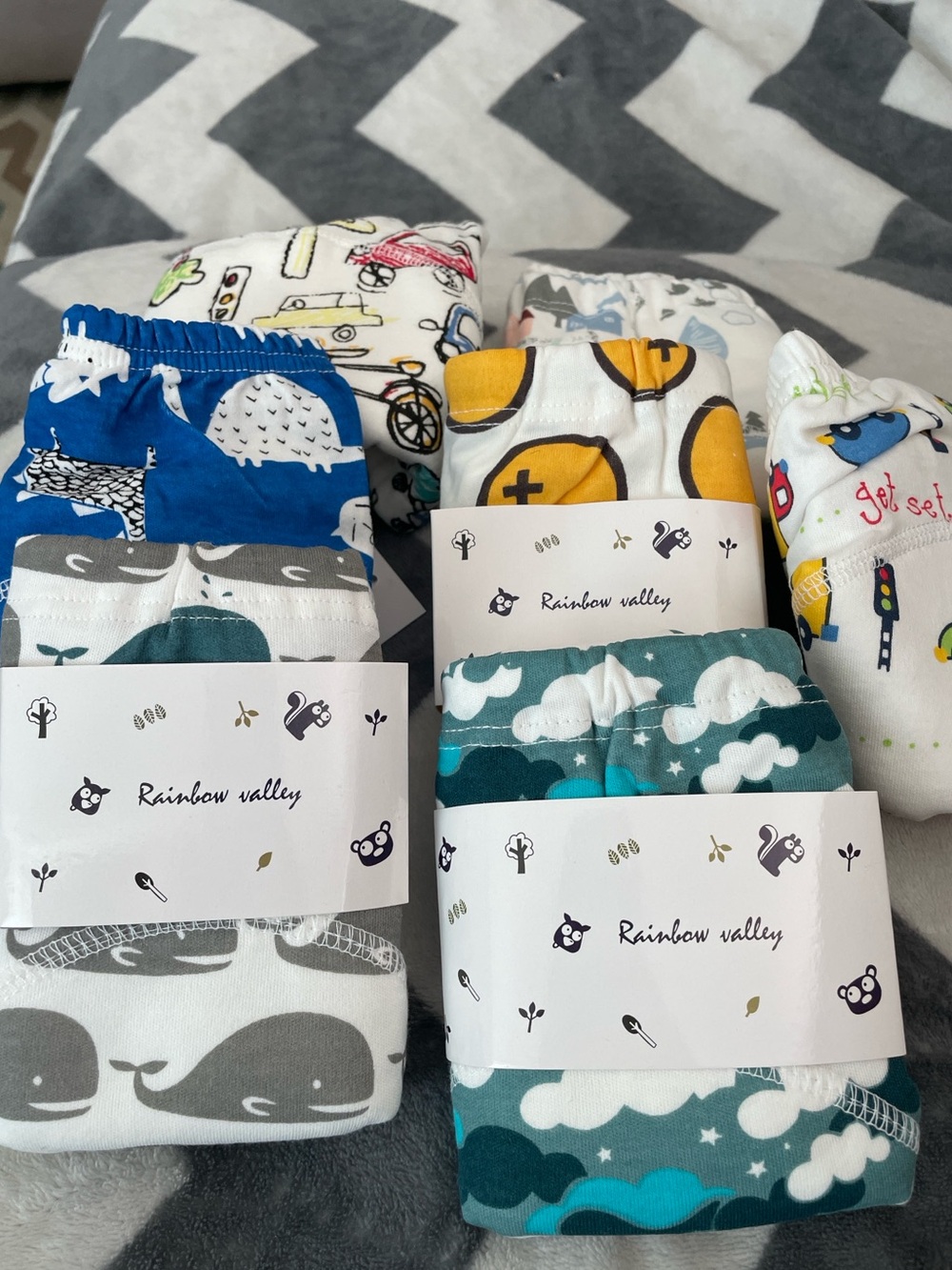 Toddler Cloth Diaper Covers (7) with Colorful unique Designs